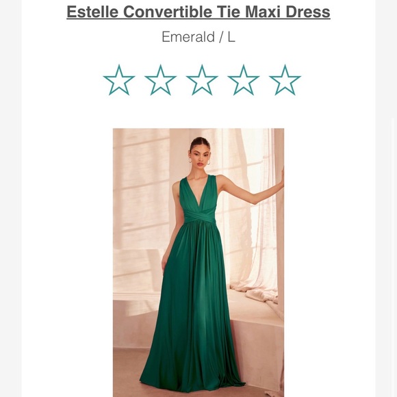 Lady Black Tie brand Elegant Green Evening Gown - Picture 2 of 11